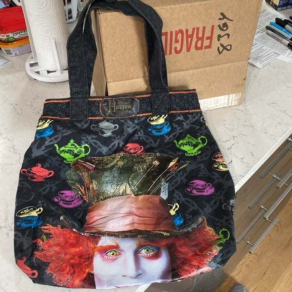 Mad Hatter Teapot Bag in Multicolor - Picture 2 of 10